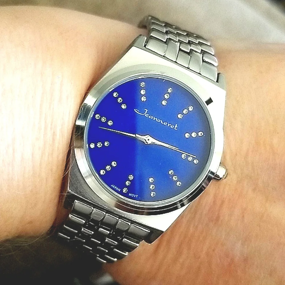 👽Apocalypse Jeanneret Casual Cystal 🌚💜Hour Indices Ladies Watch